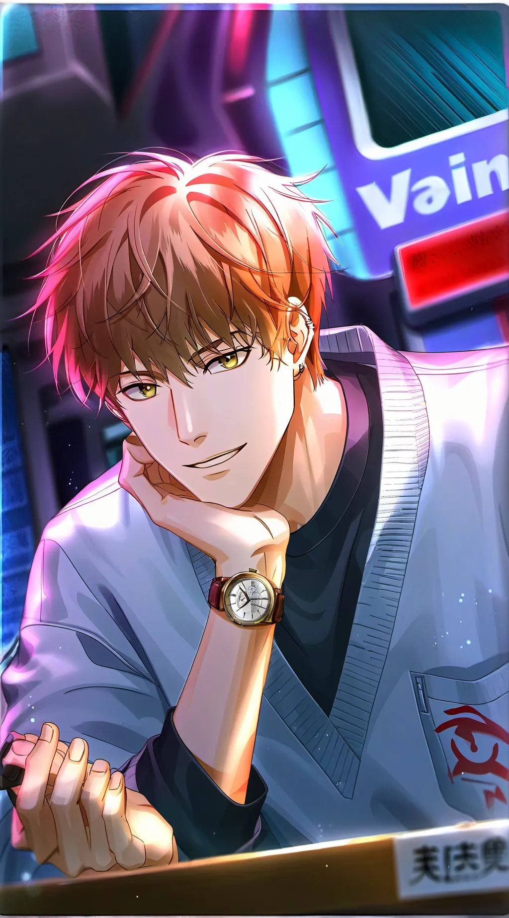 ai character: Міша background
