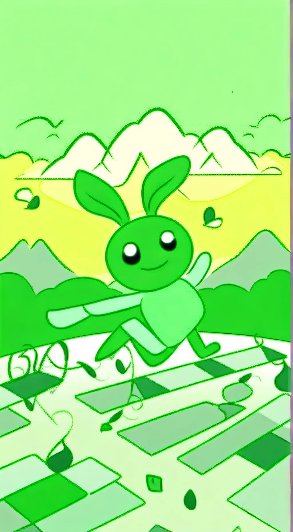 ai character: hoppy hopscotch background