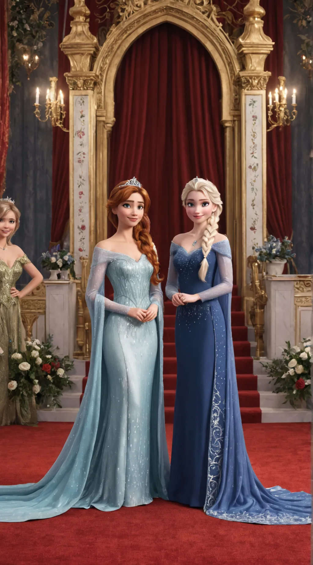 ai character: Queen Elsa background