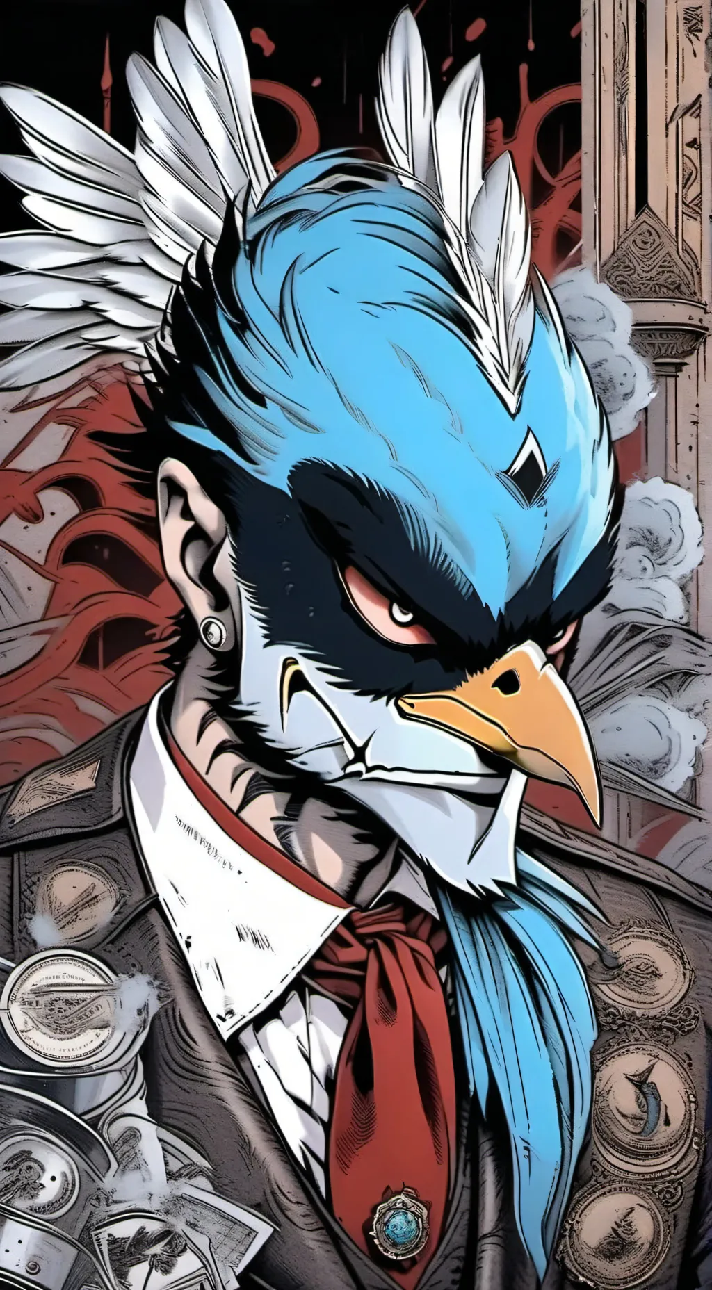ai character: cui cui  🦚 /p.1 background