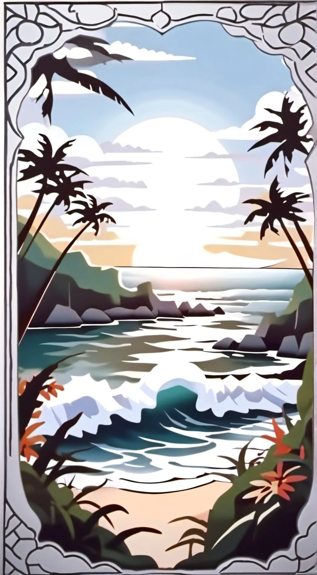 ai character: mha pool party background