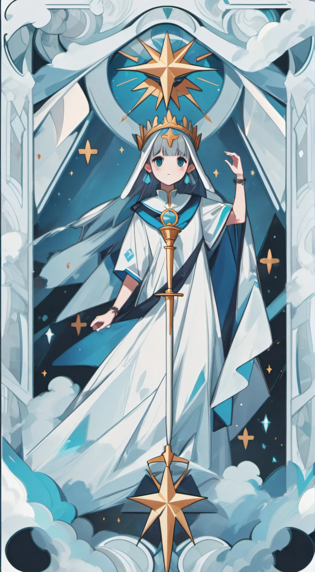 ai character: goddess background