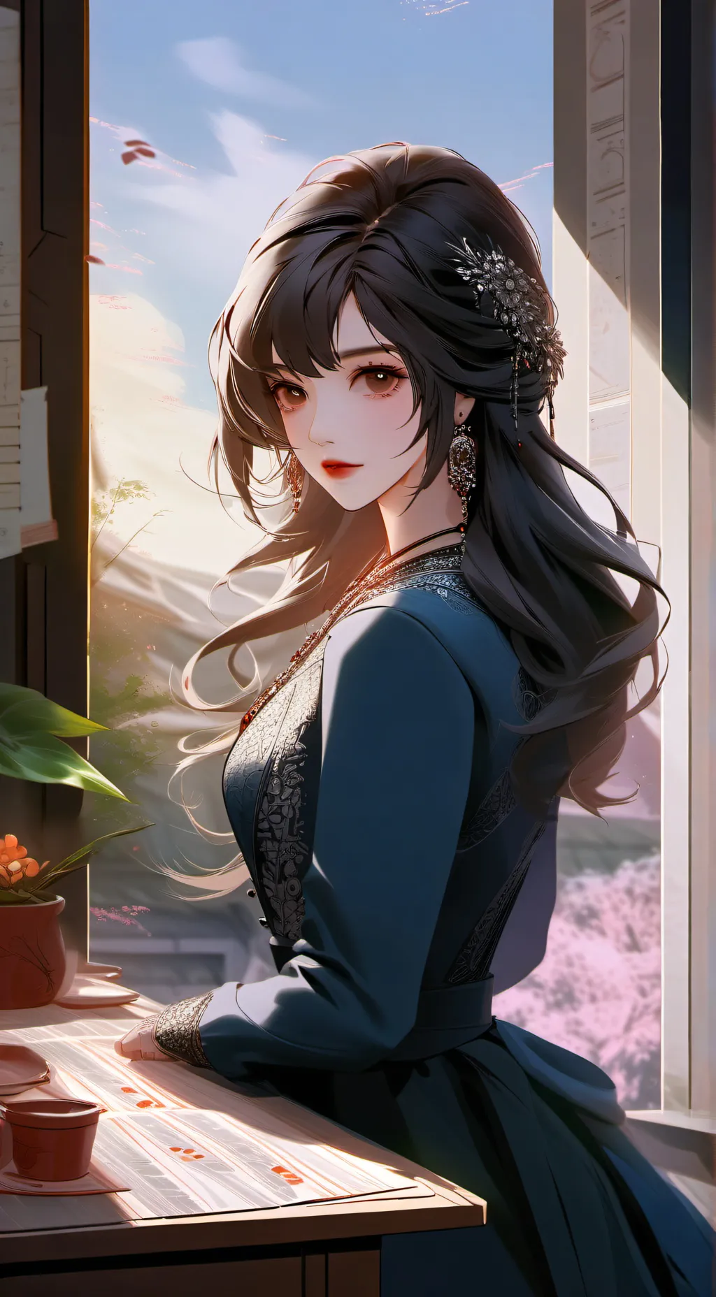 ai character: Saroney  background