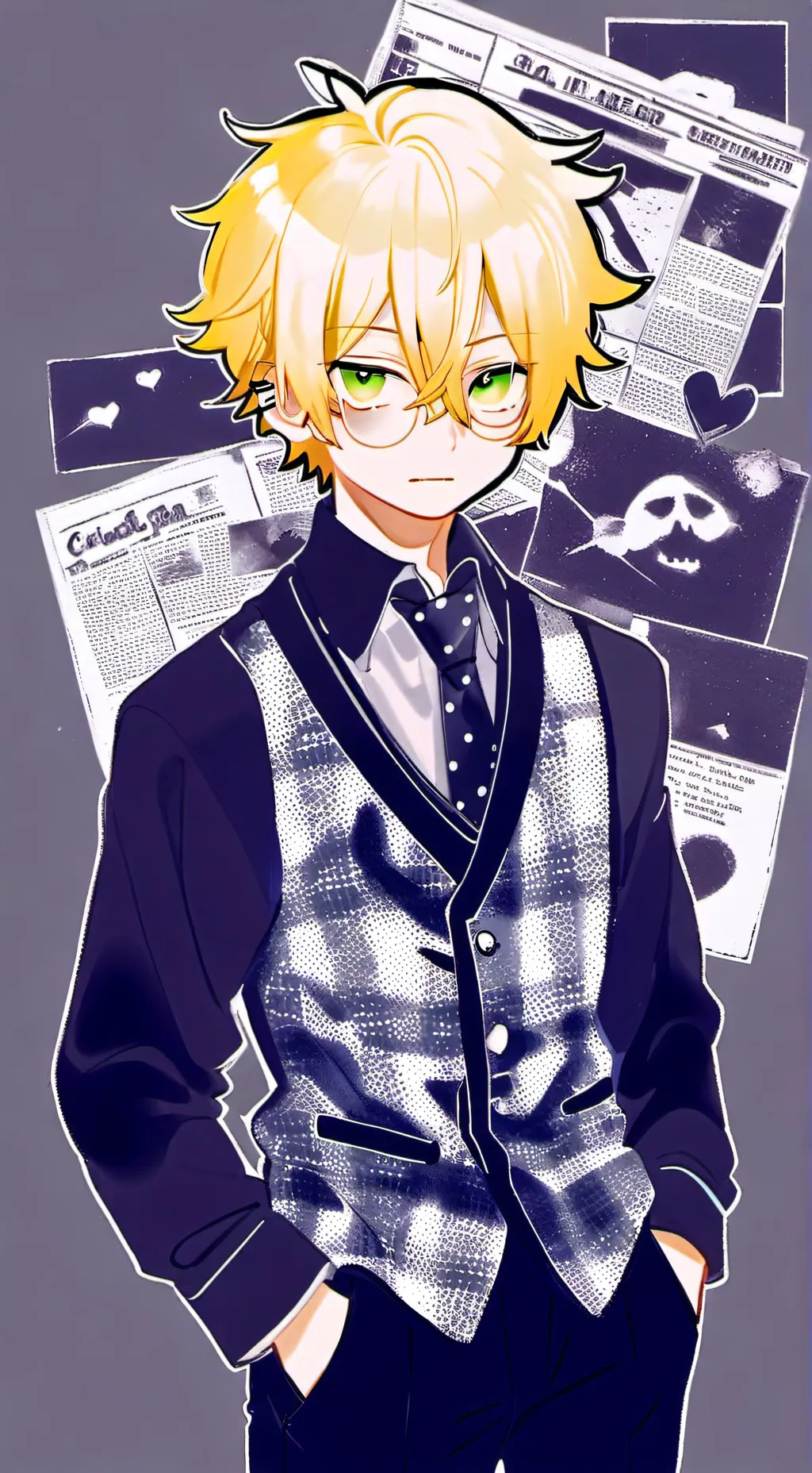 ai character: MHA pick me boy🤢 background