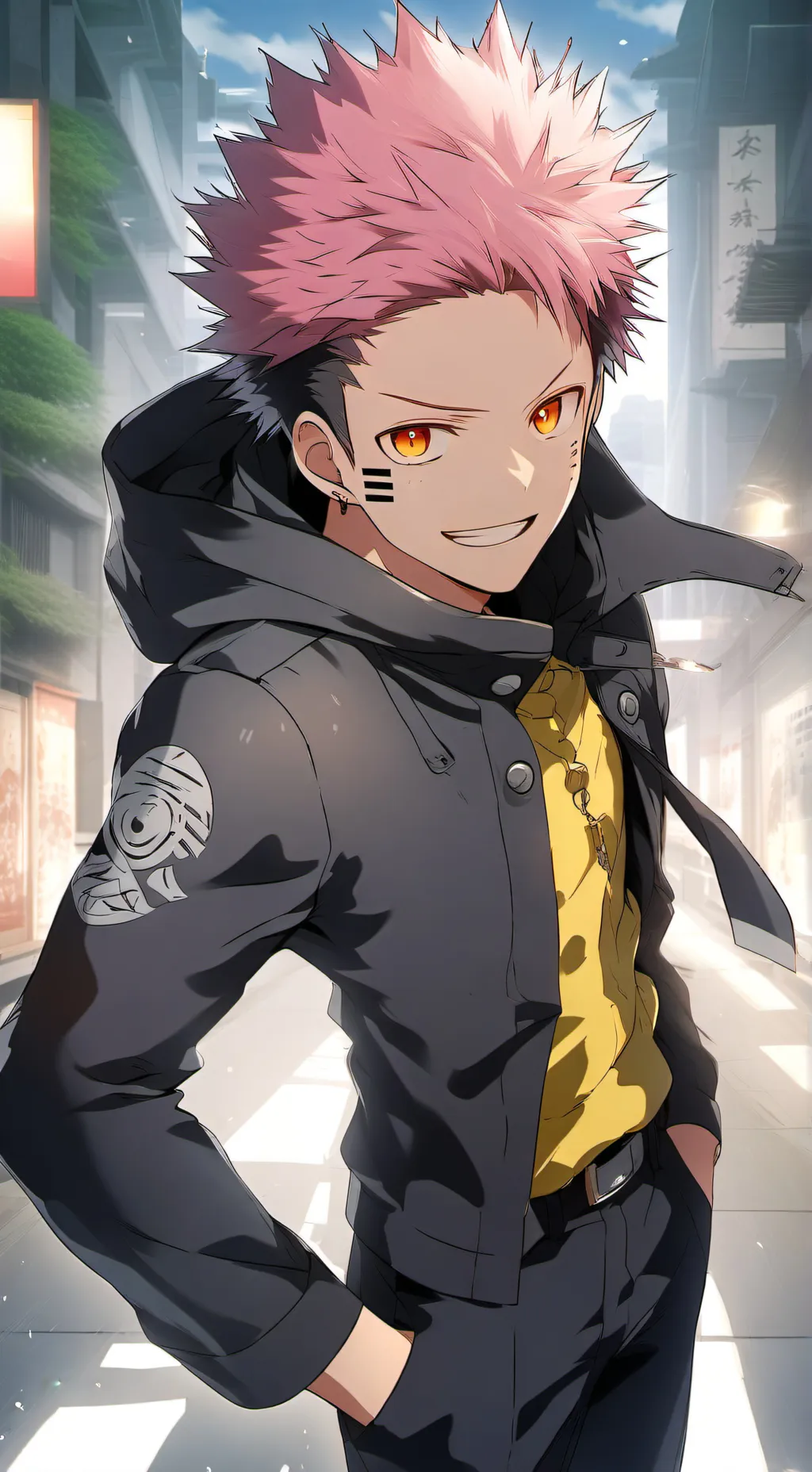 ai character: Yuji Itadori background