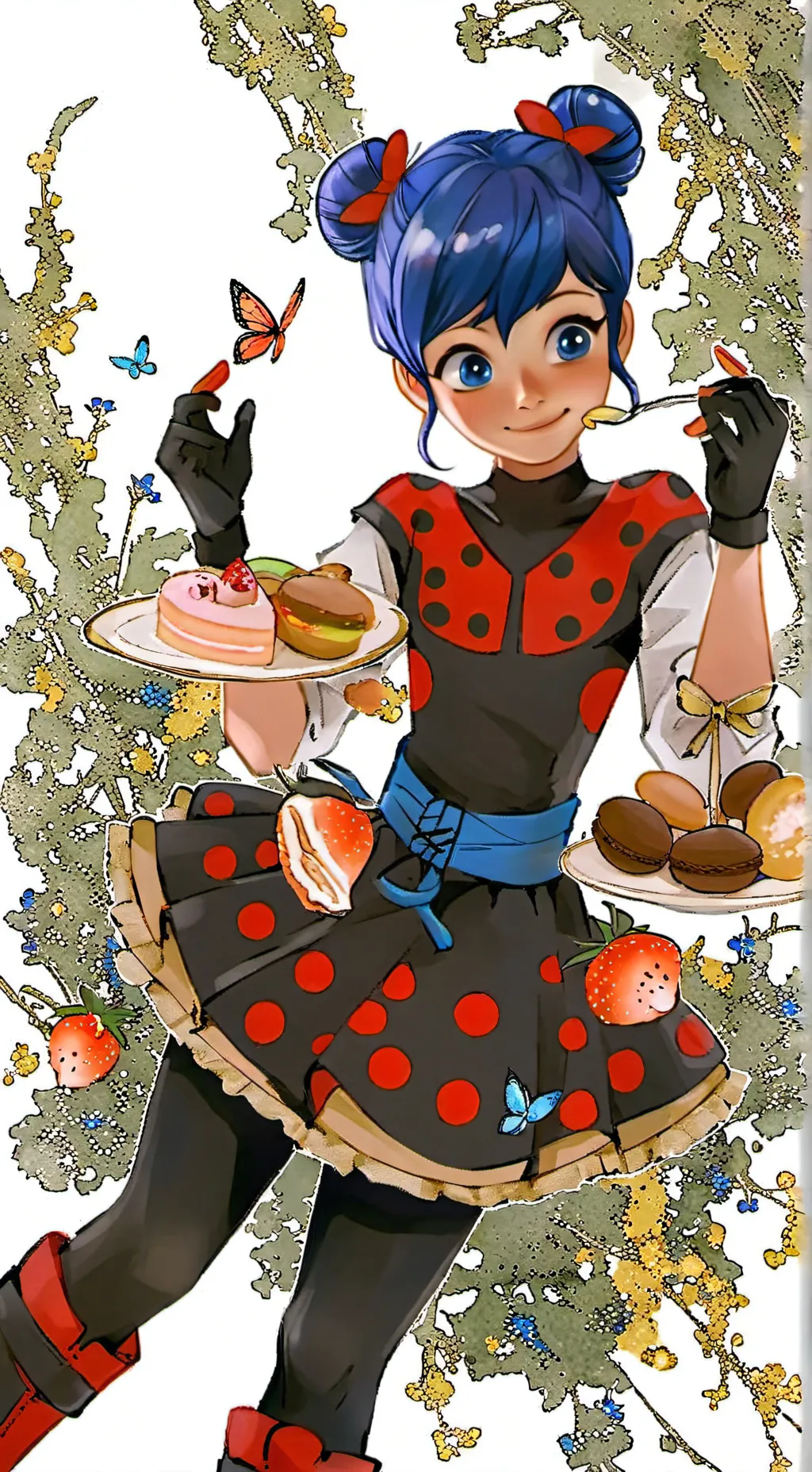 ai character: Miraculous Ladybug background