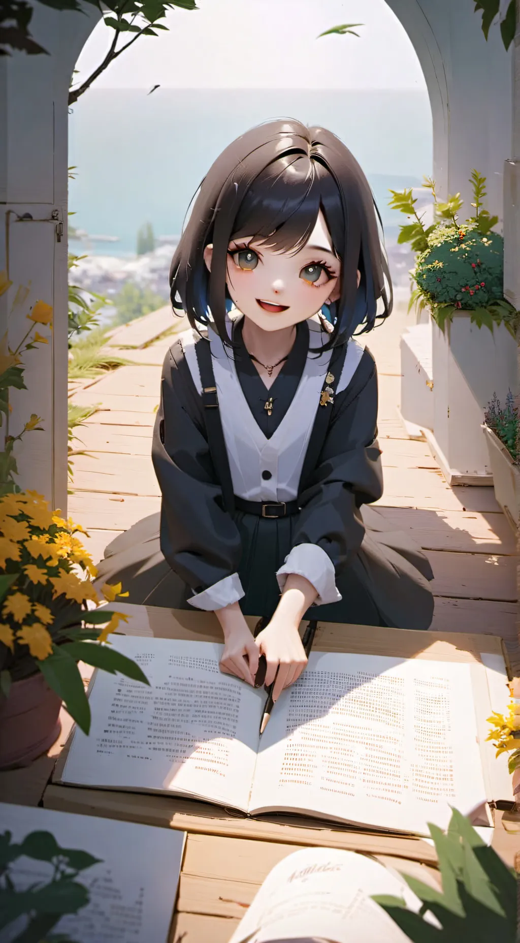 ai character: ella background