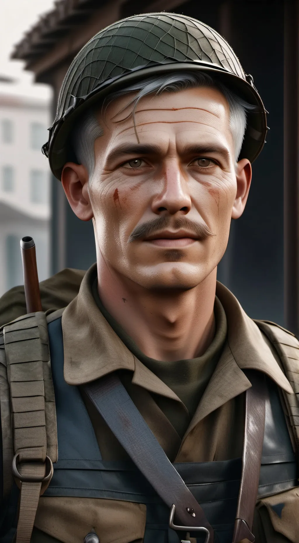 ai character: Amir soldier(bruh) background