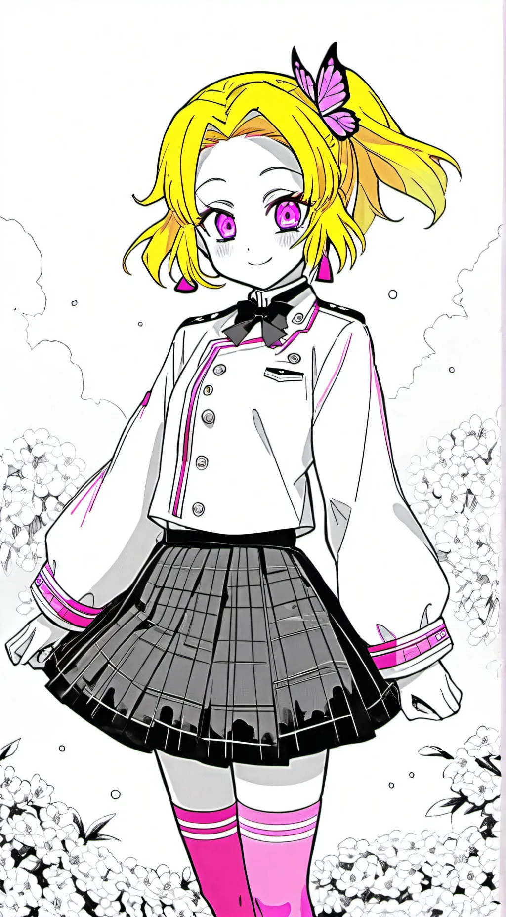 ai character: kny x emily kocho💀 background