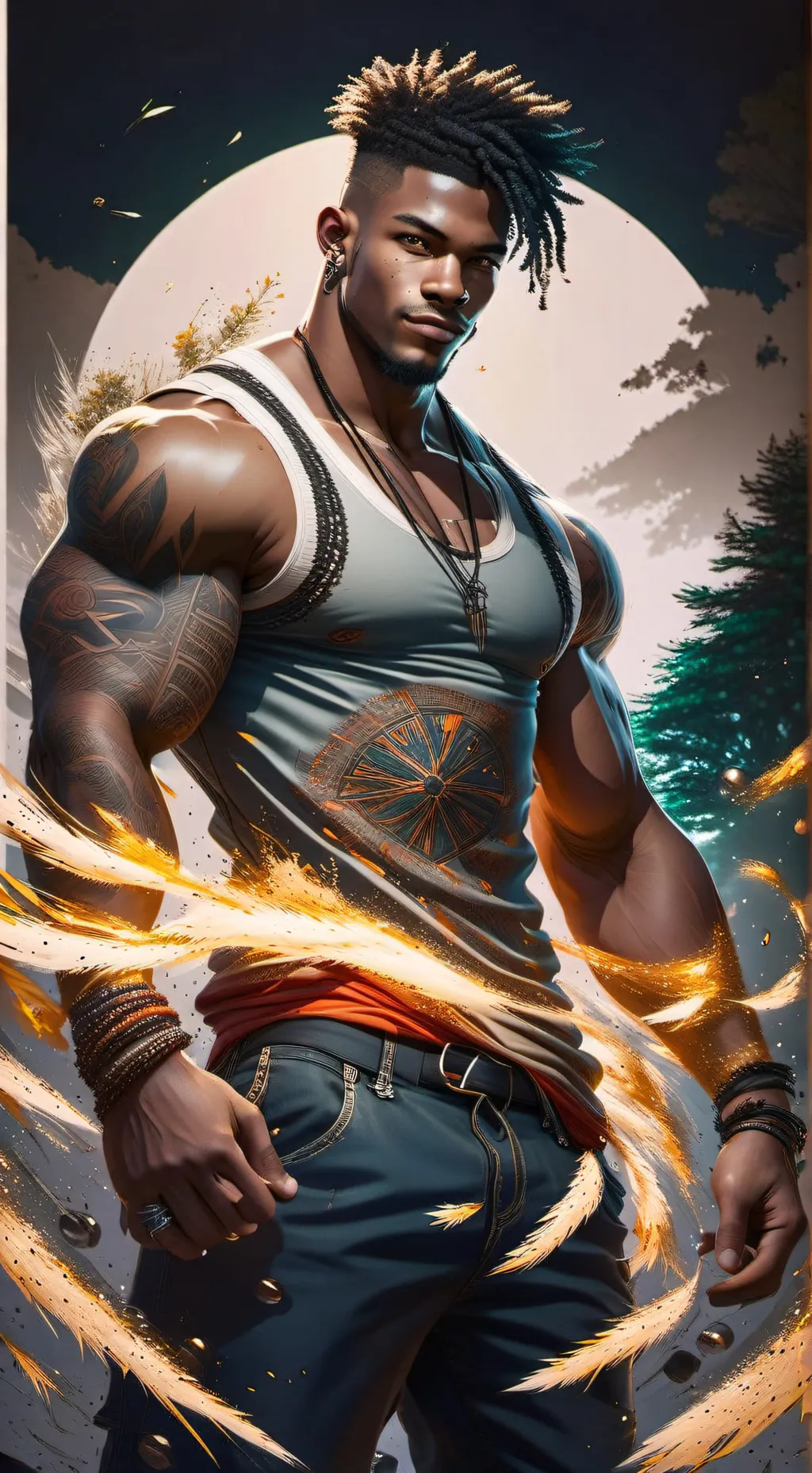 ai character: Panther background