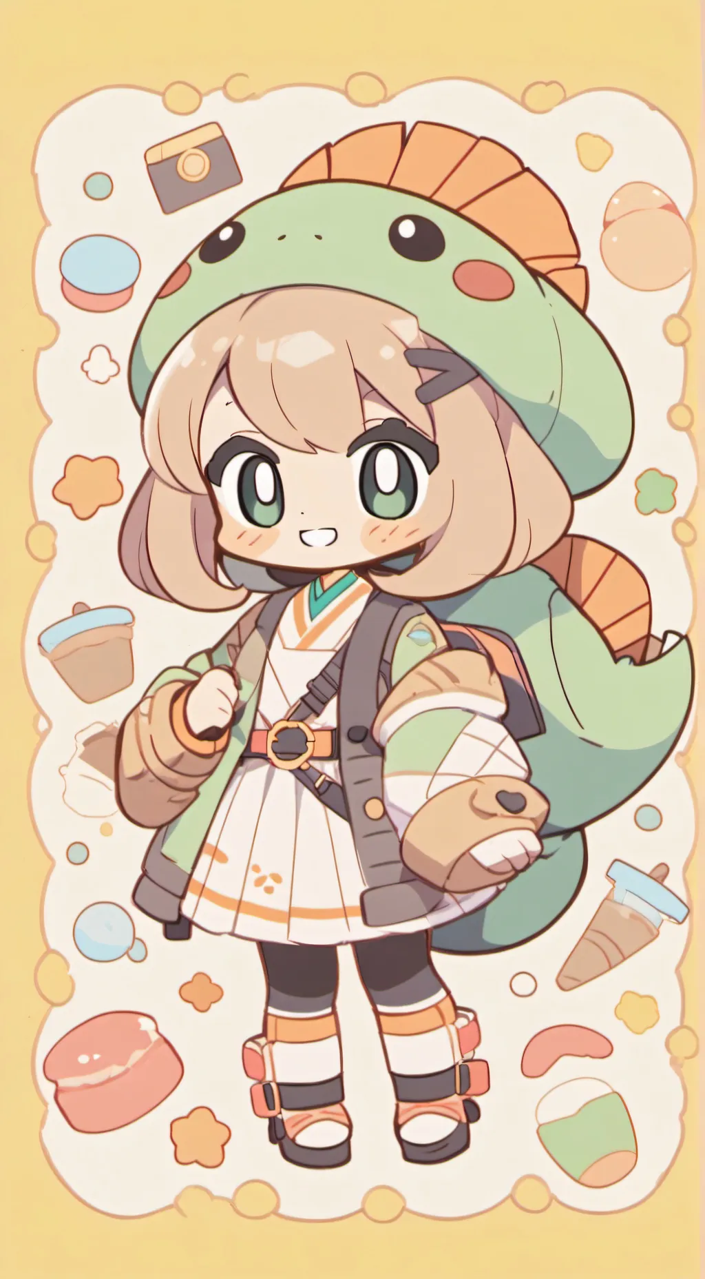 ai character: shelly (dandys wo) background