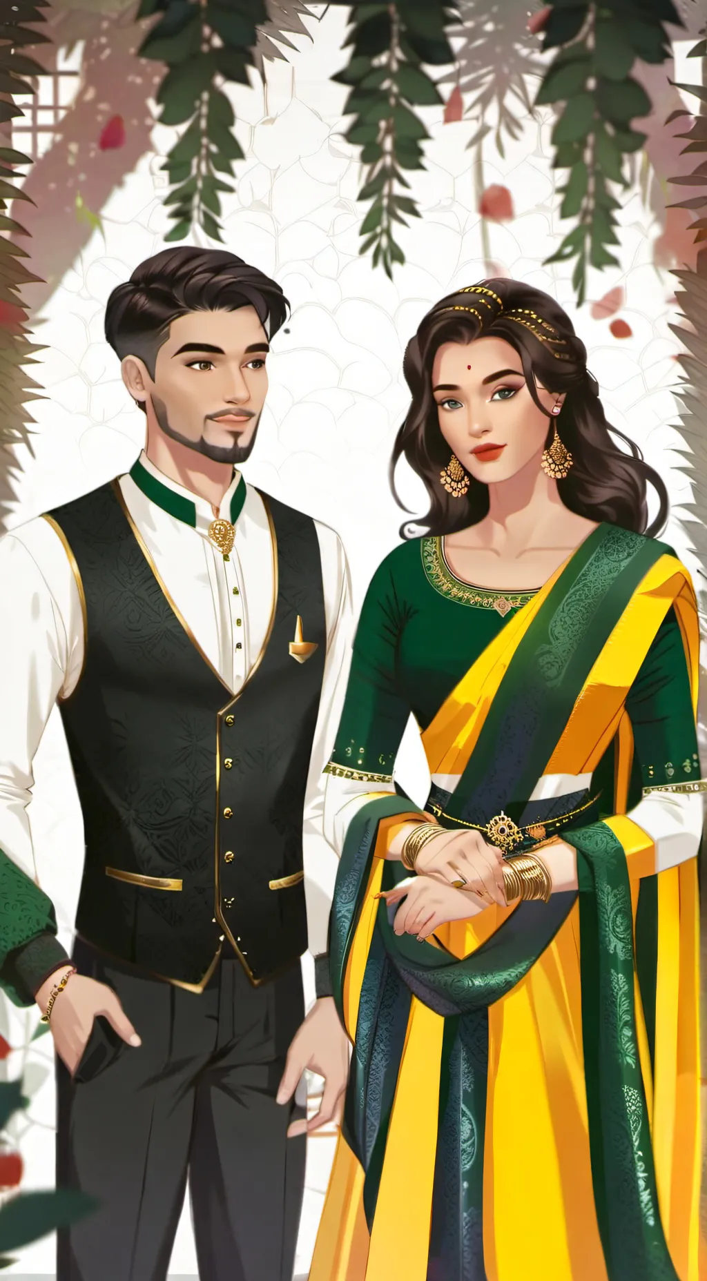 ai character: Couple  background