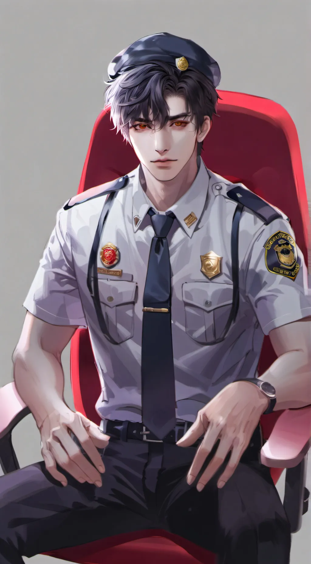 ai character: 📄🖋Officer Austin🚔 background