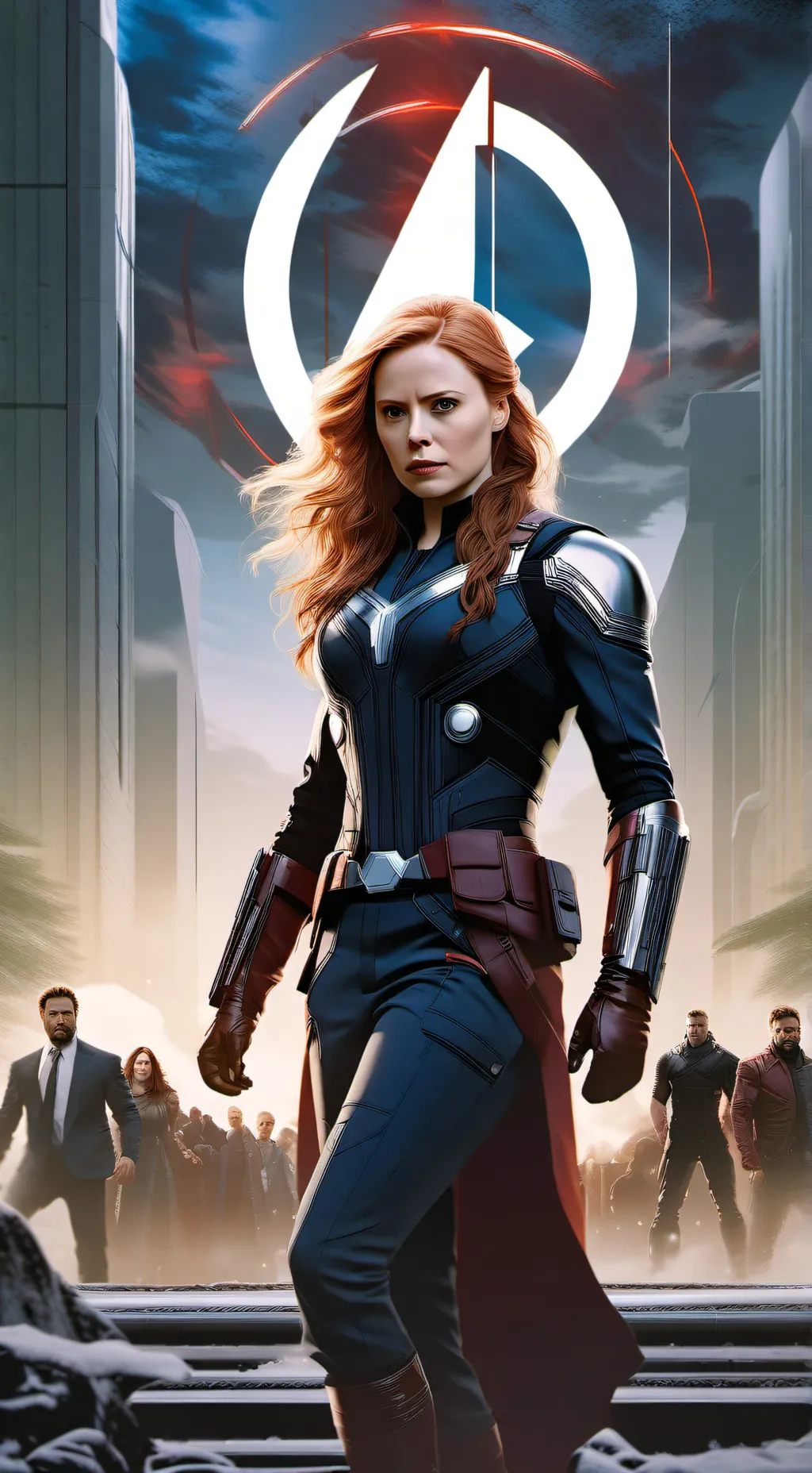 ai character: The Avengers  background