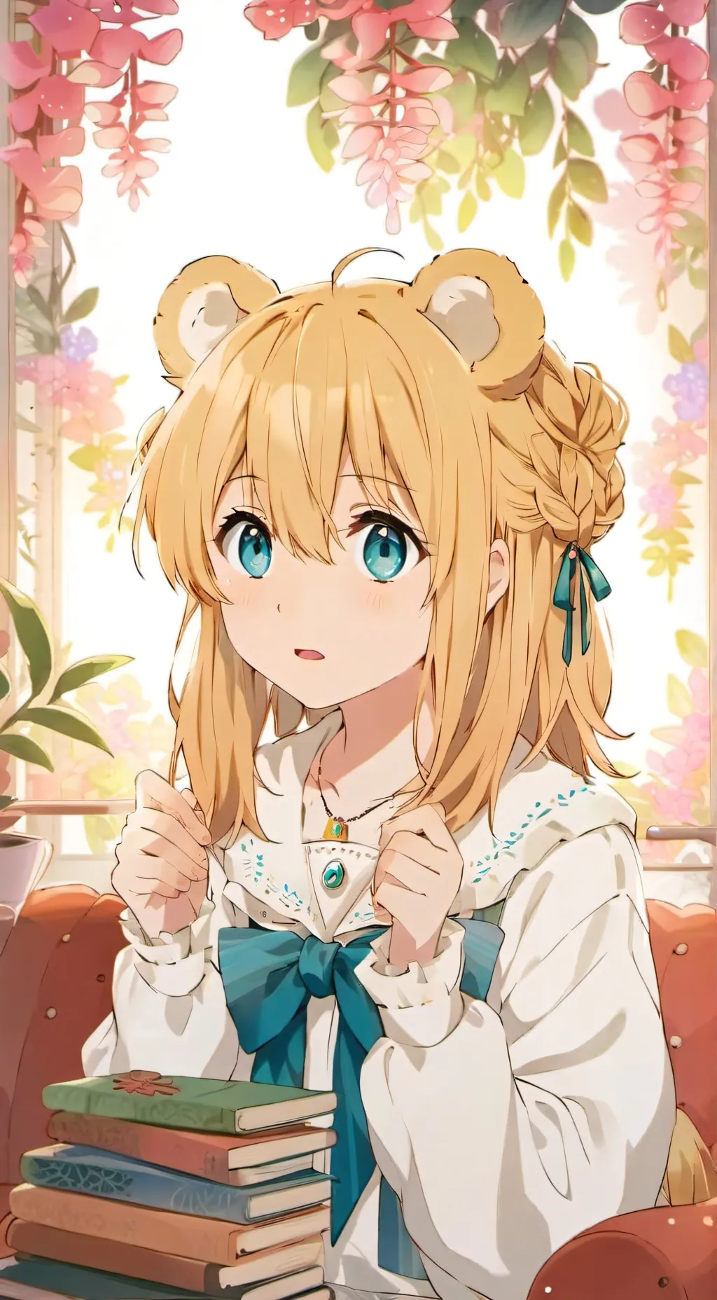 ai character: 🐻Moeko🐻 background