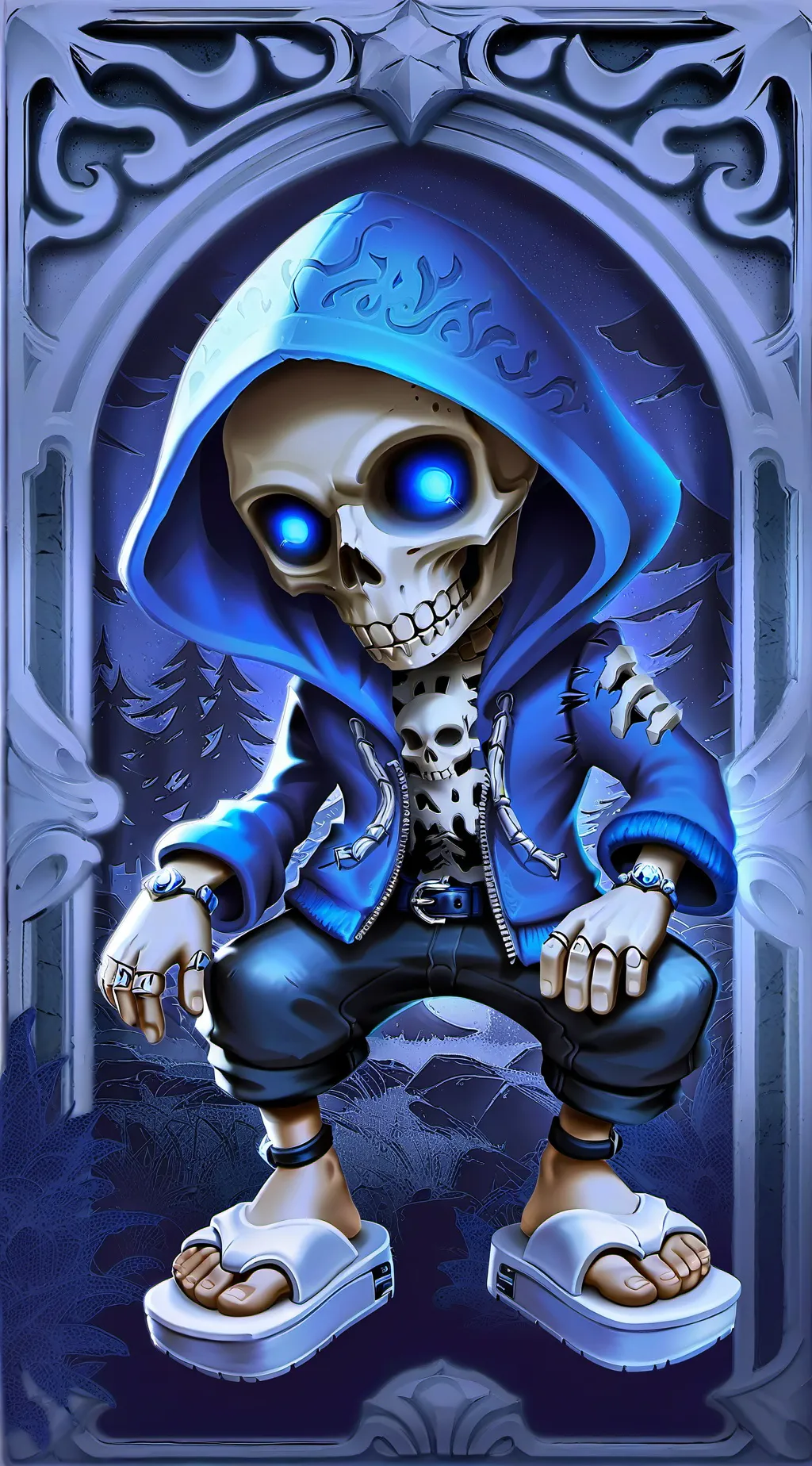 ai character: sans background