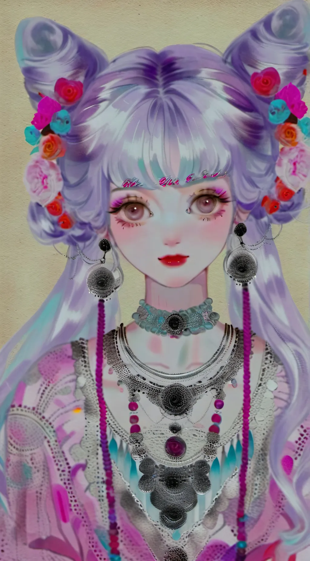 ai character: decora girl! background