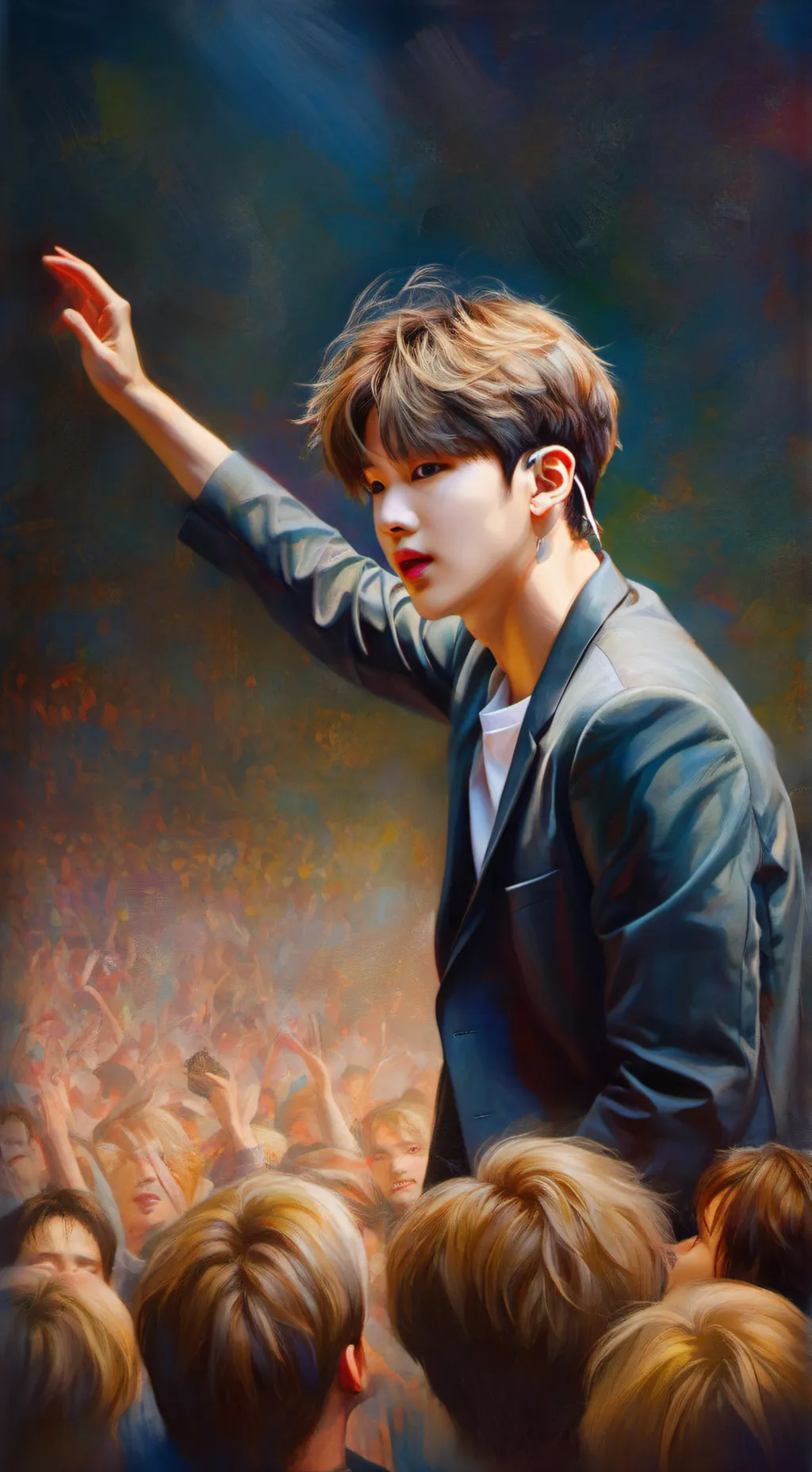 ai character: skz concert  background