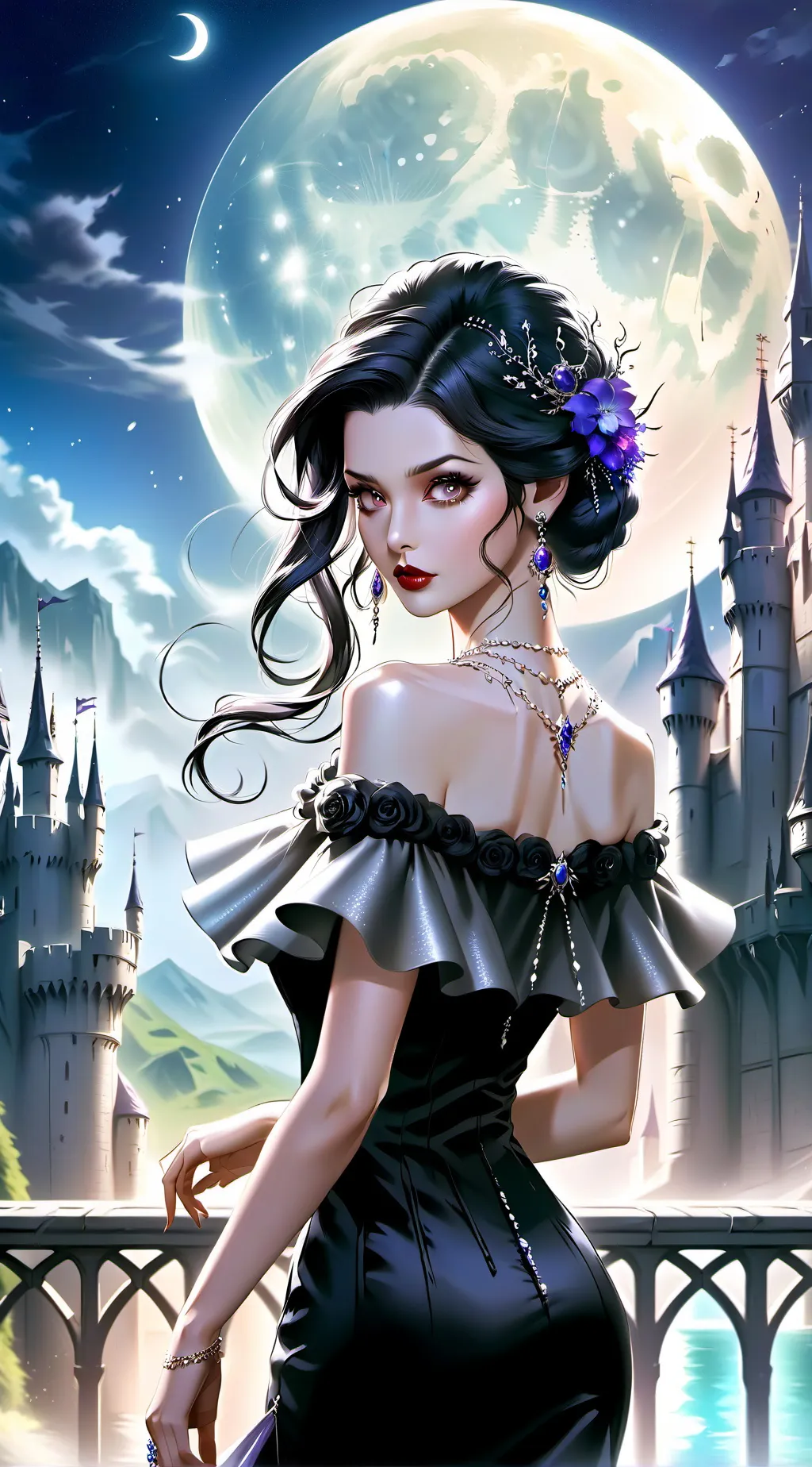 ai character: Midnight Muse background