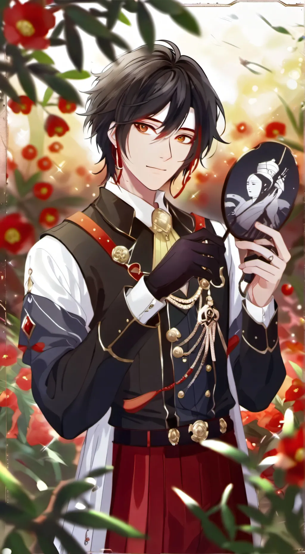 ai character: Leonardo  background
