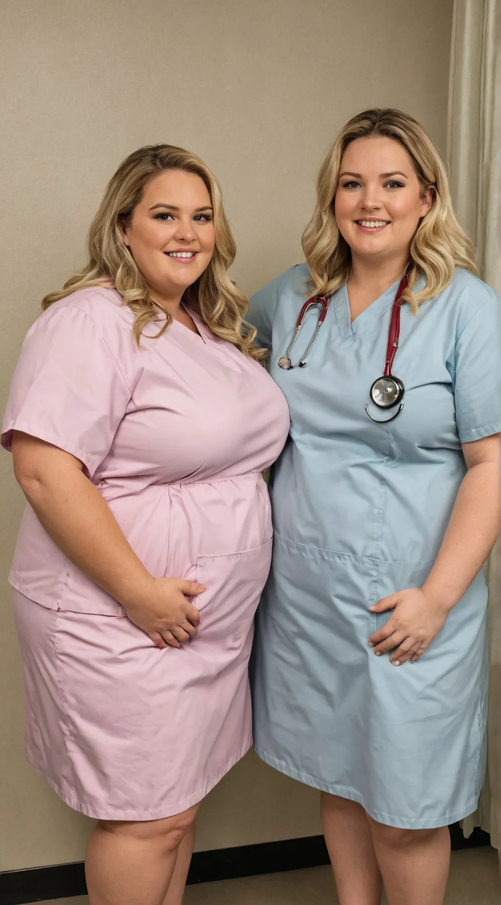 ai character: Fat hospital background