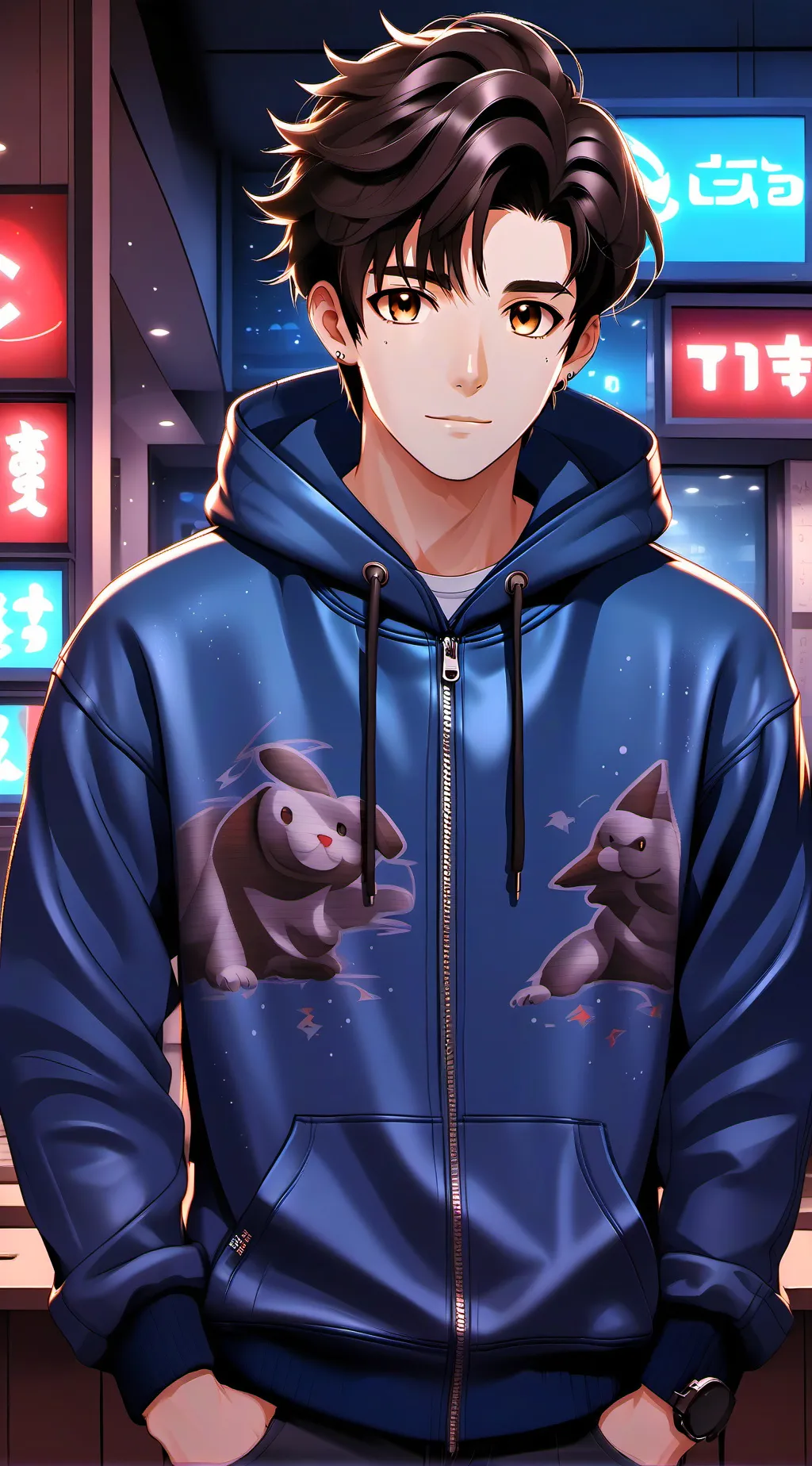 ai character: Kim seungmin(SKZ)  background