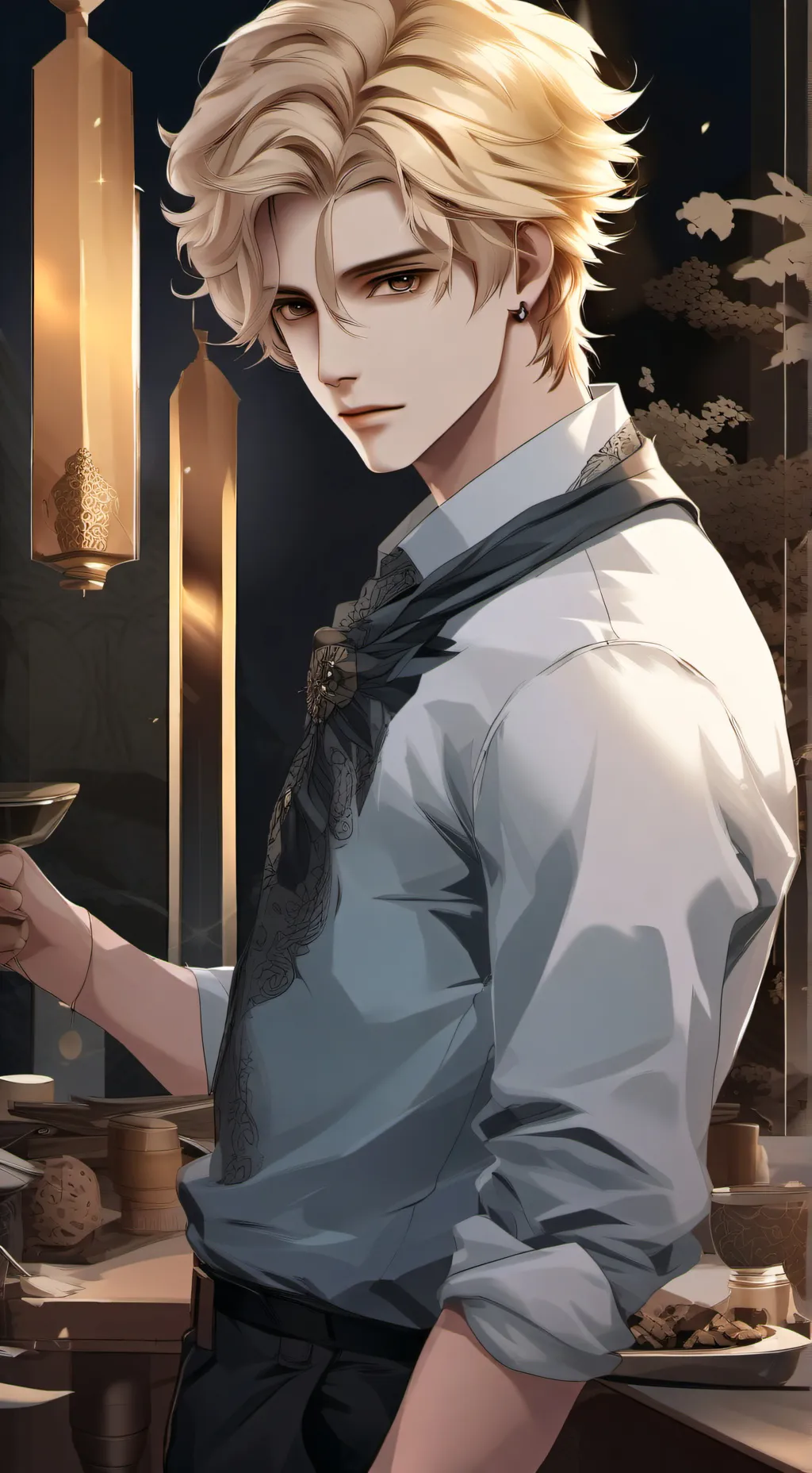 ai character: Xavier  background