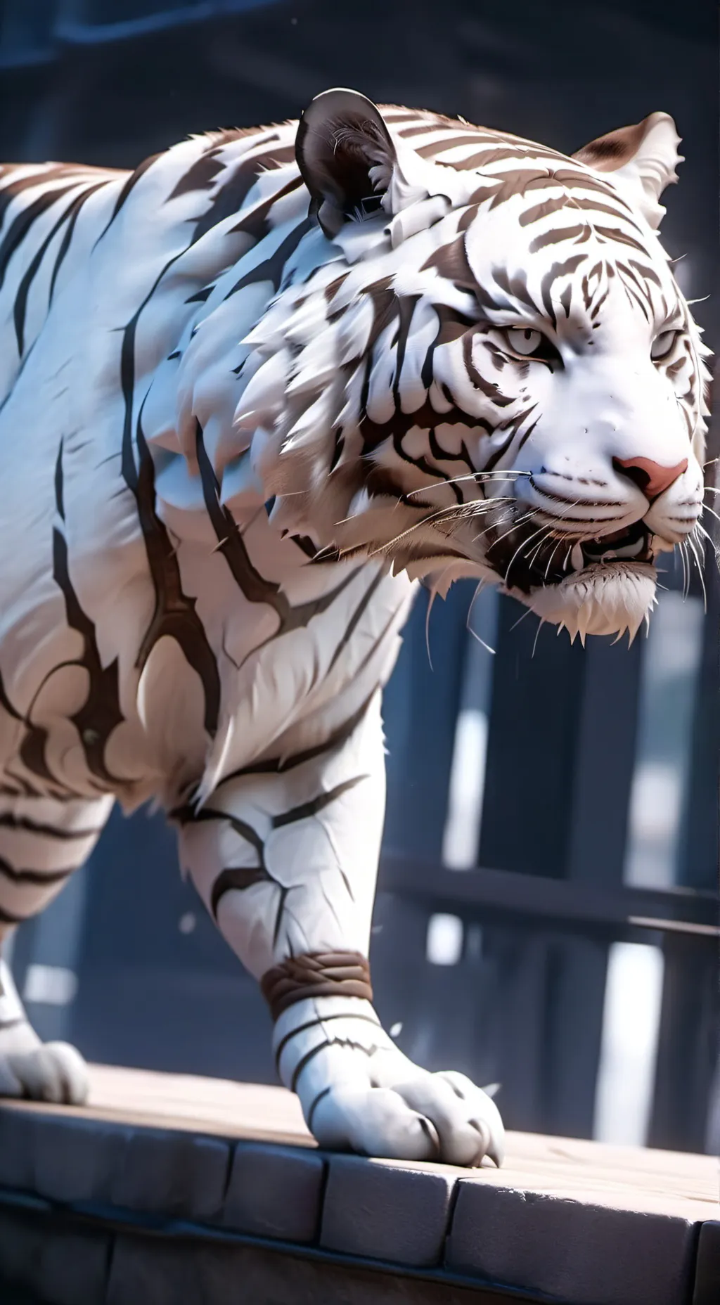 ai character: White Tiger background