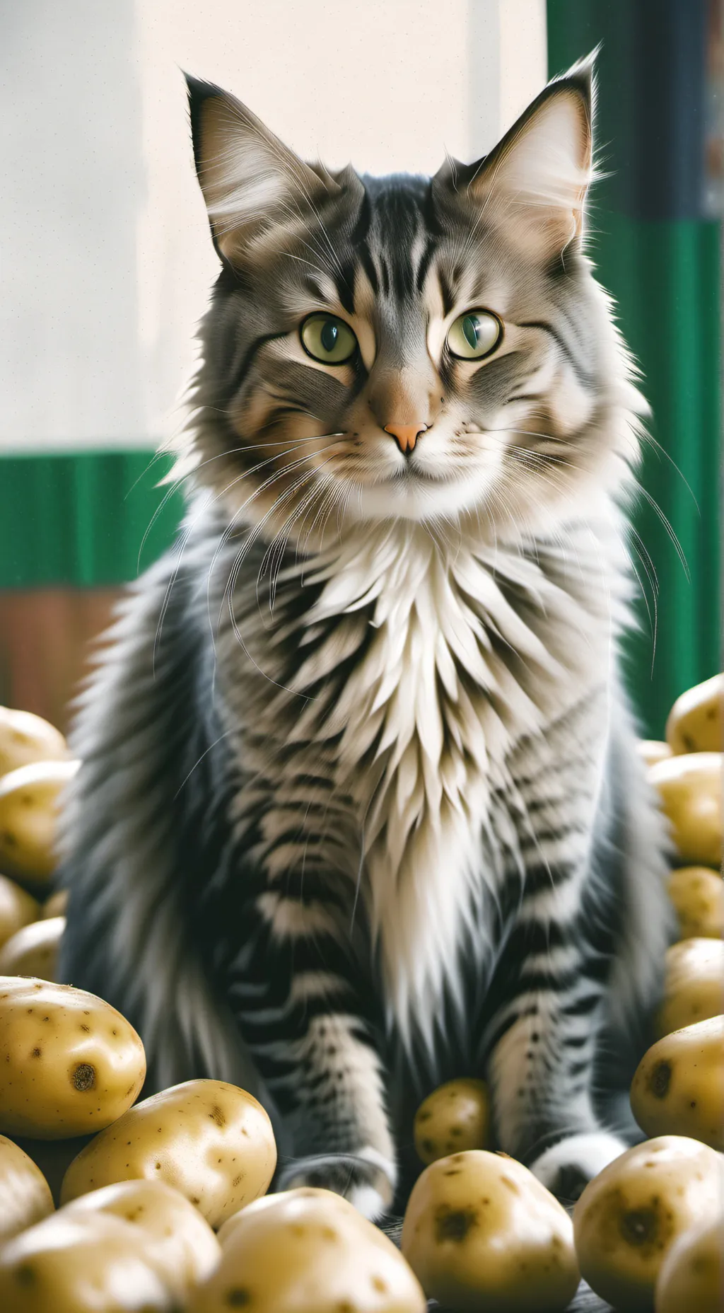ai character: Potato ￼ background