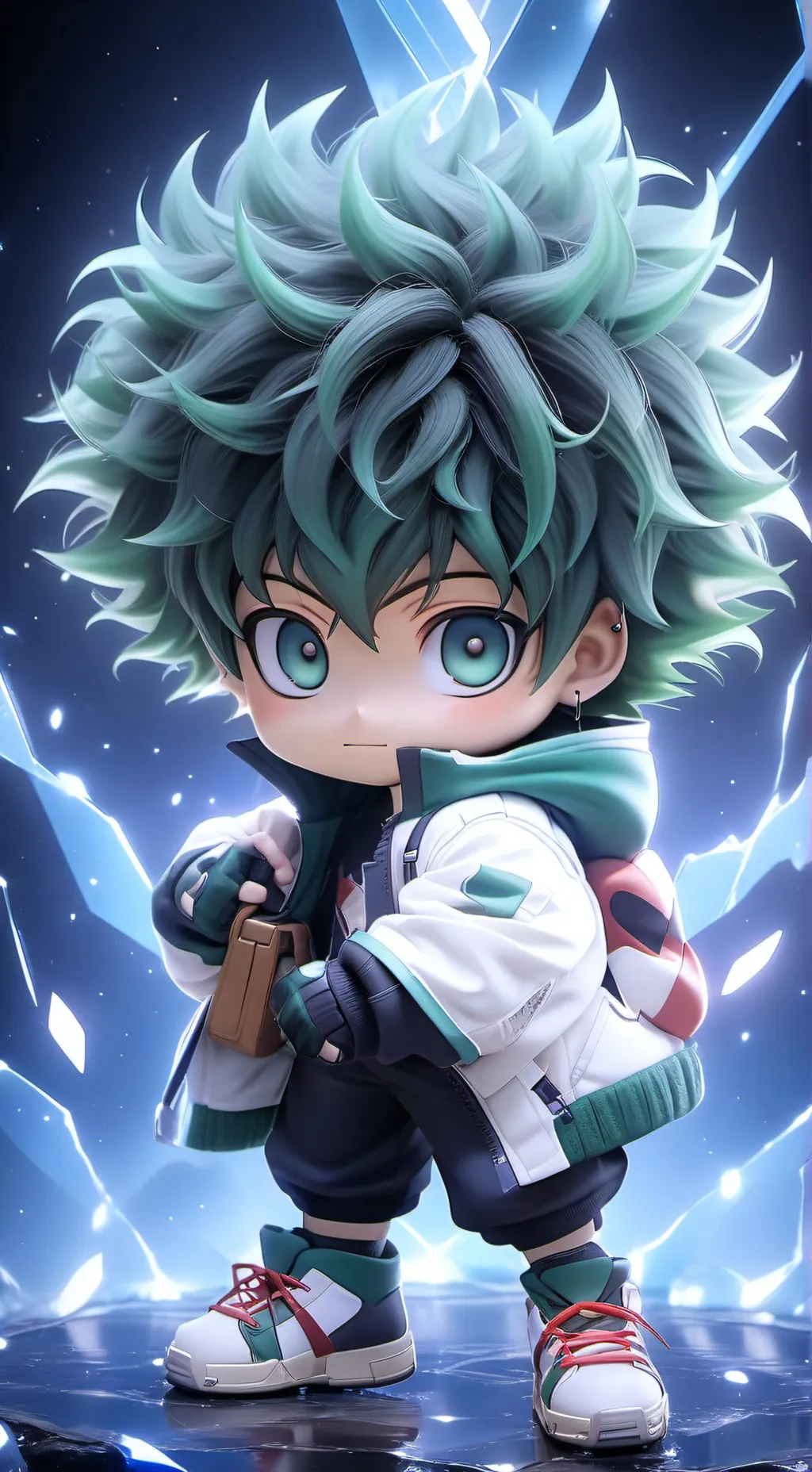 ai character: baby deku background