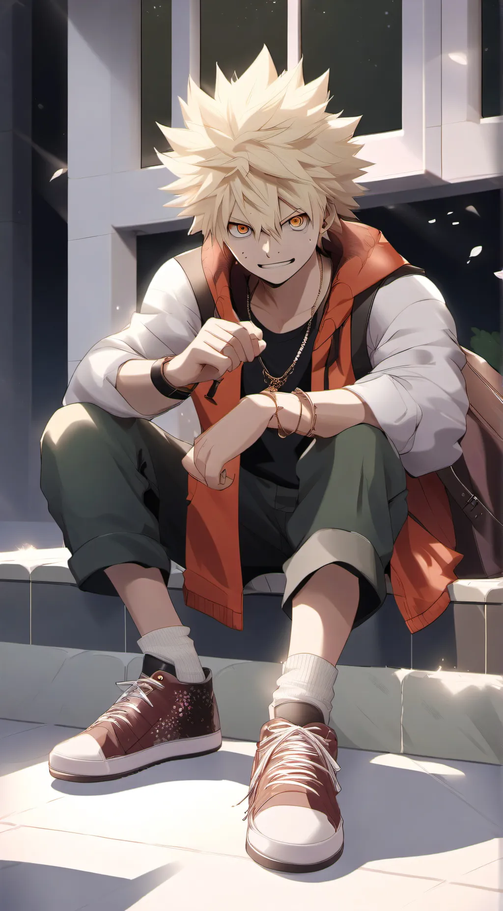 ai character: bakugo is drunk background