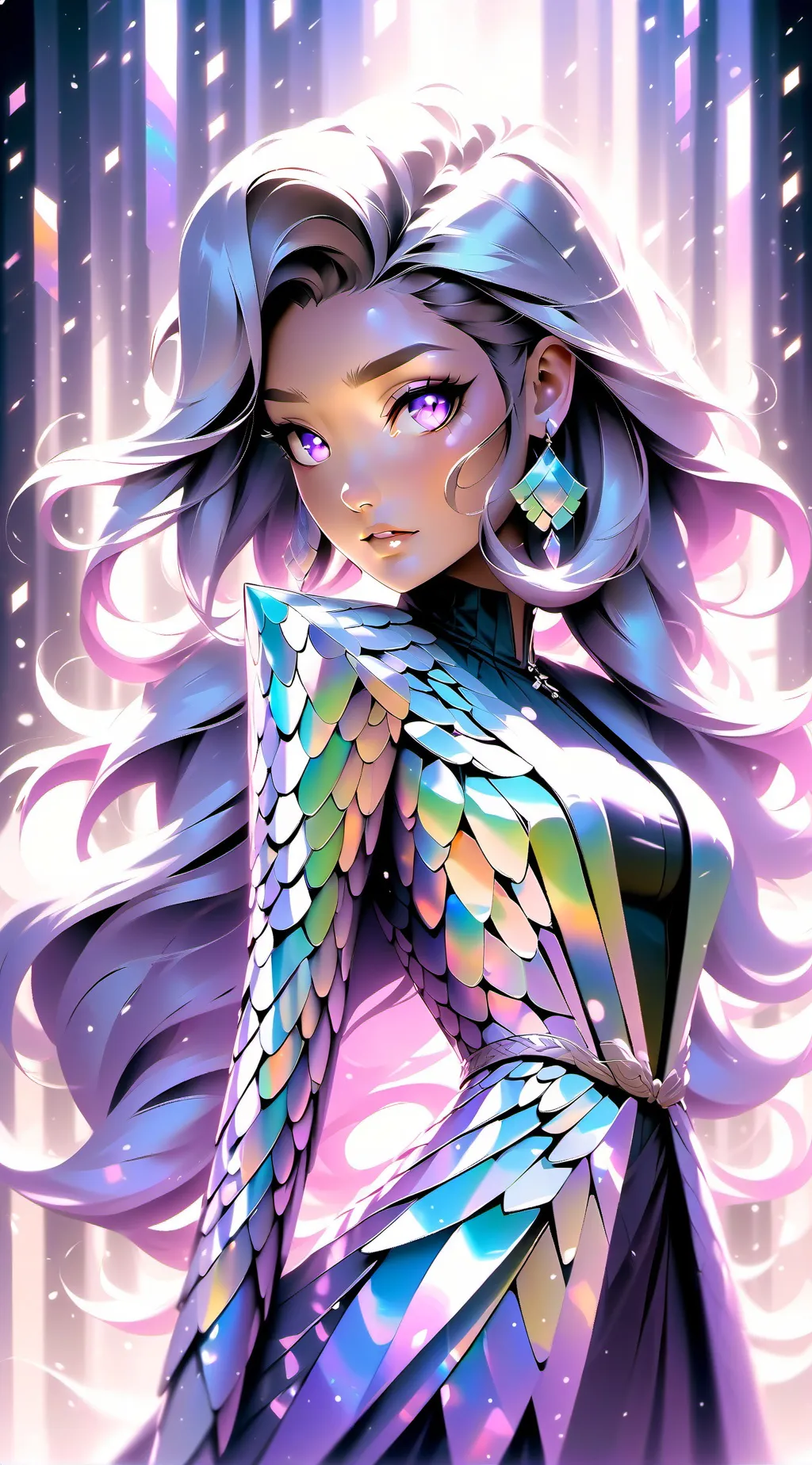 ai character: iris  background