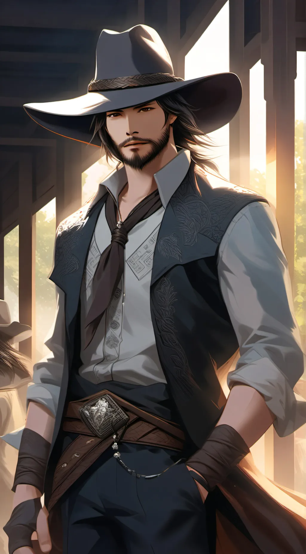 ai character: Cowboys  background