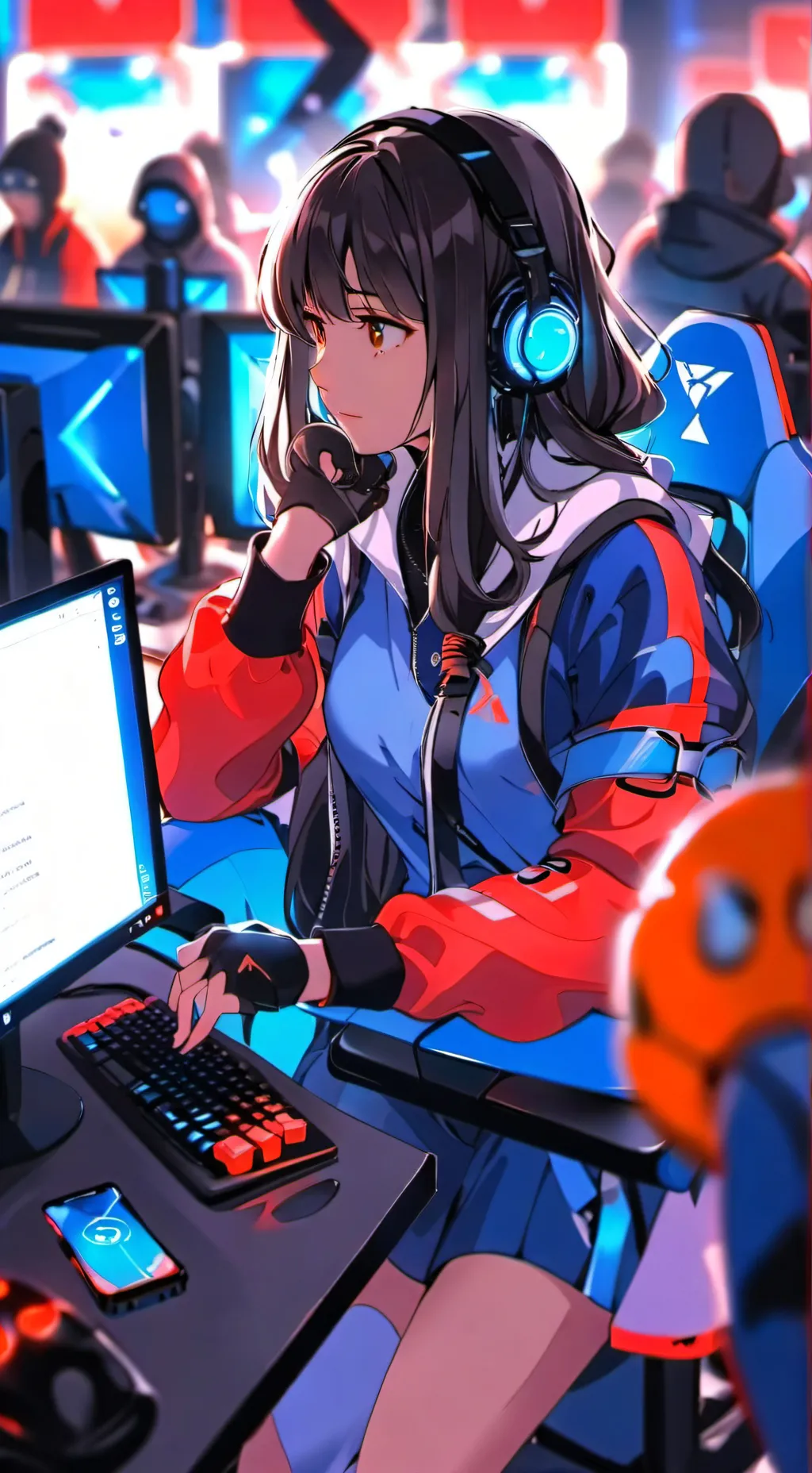 ai character: 😍Acapela⚘️ background