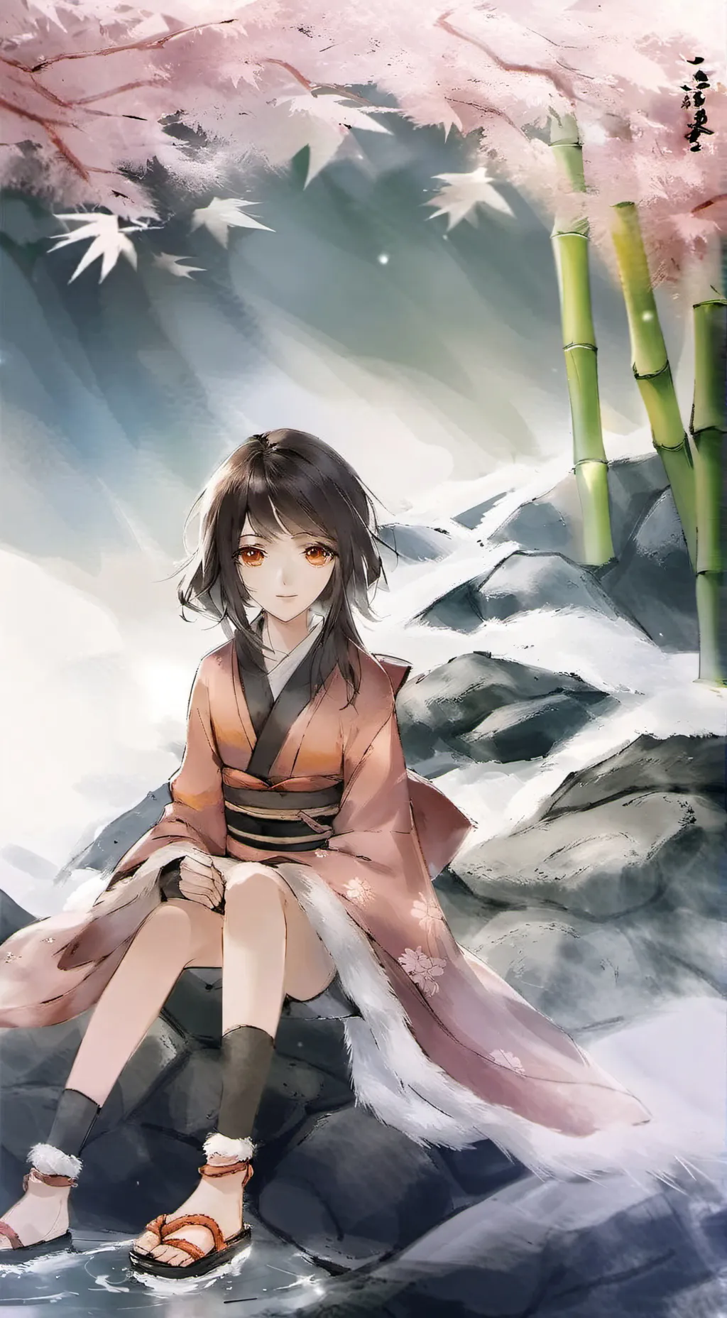 ai character: Nezuko Kamado background