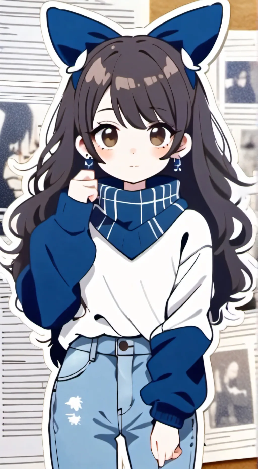 ai character: rose background