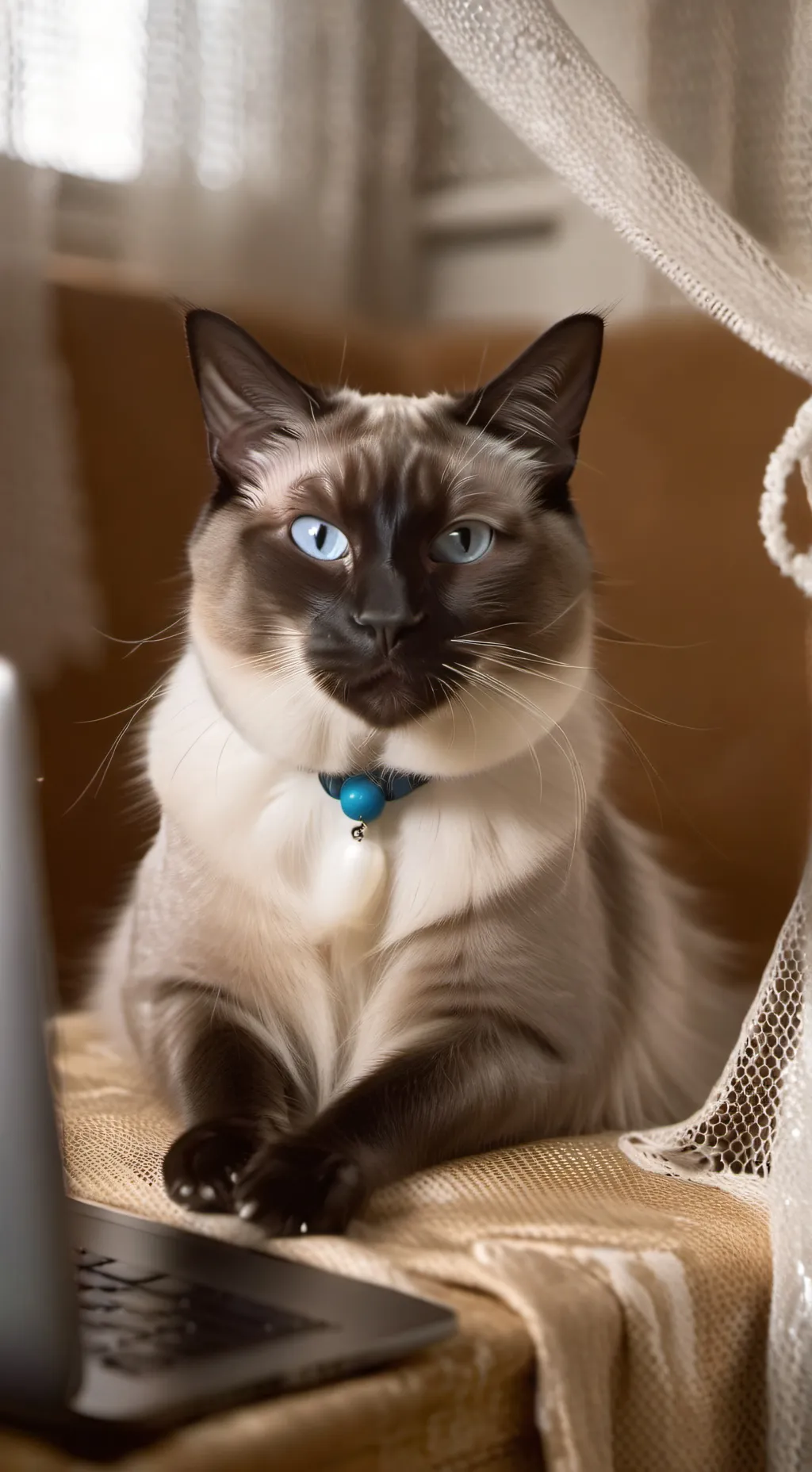 ai character: MemeMaster Meow background