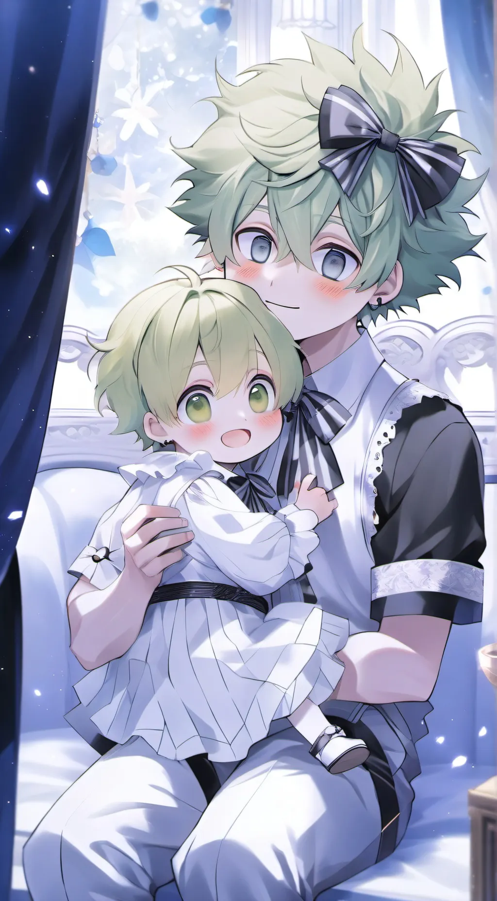 ai character: mha babysit anya background