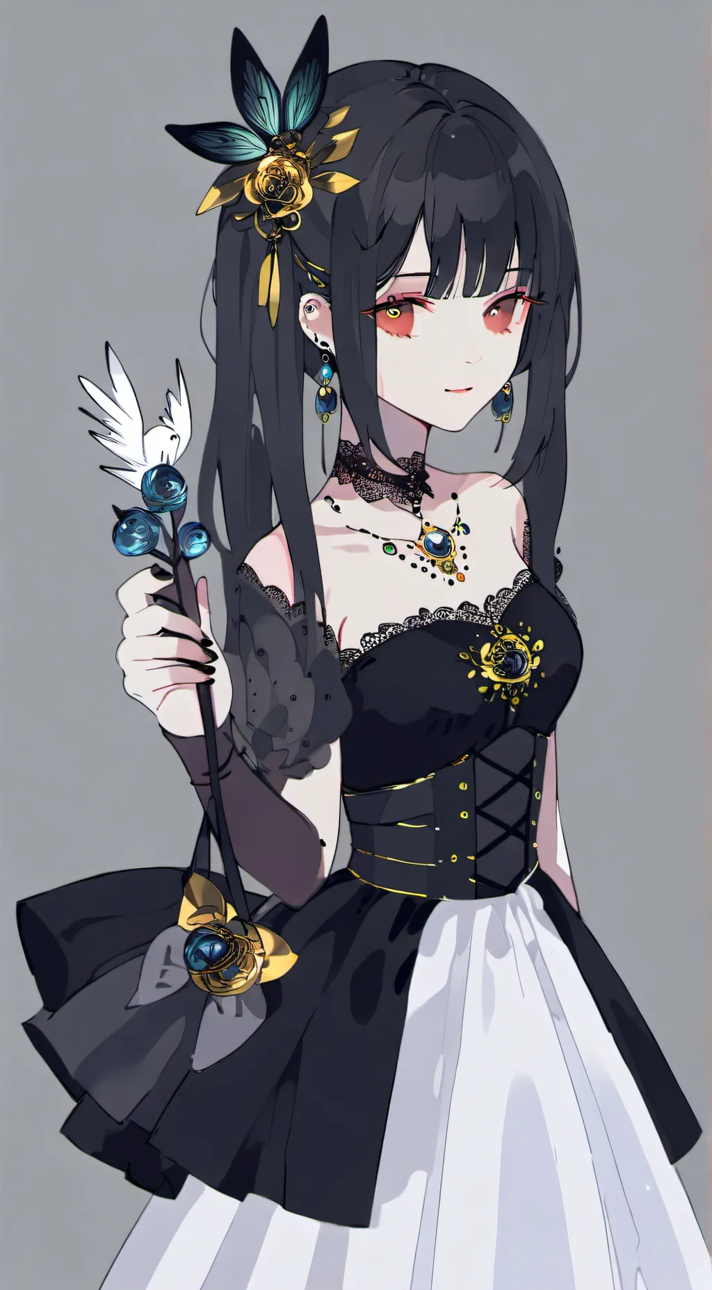 ai character: Mélinda  background