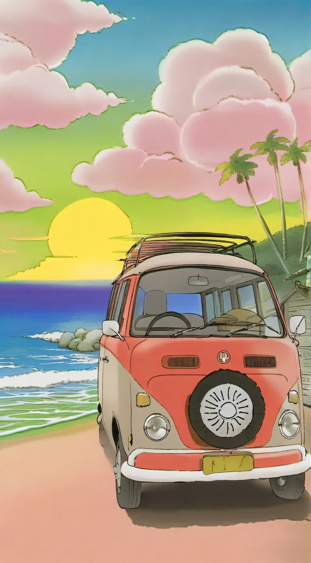 ai character: dw beach background