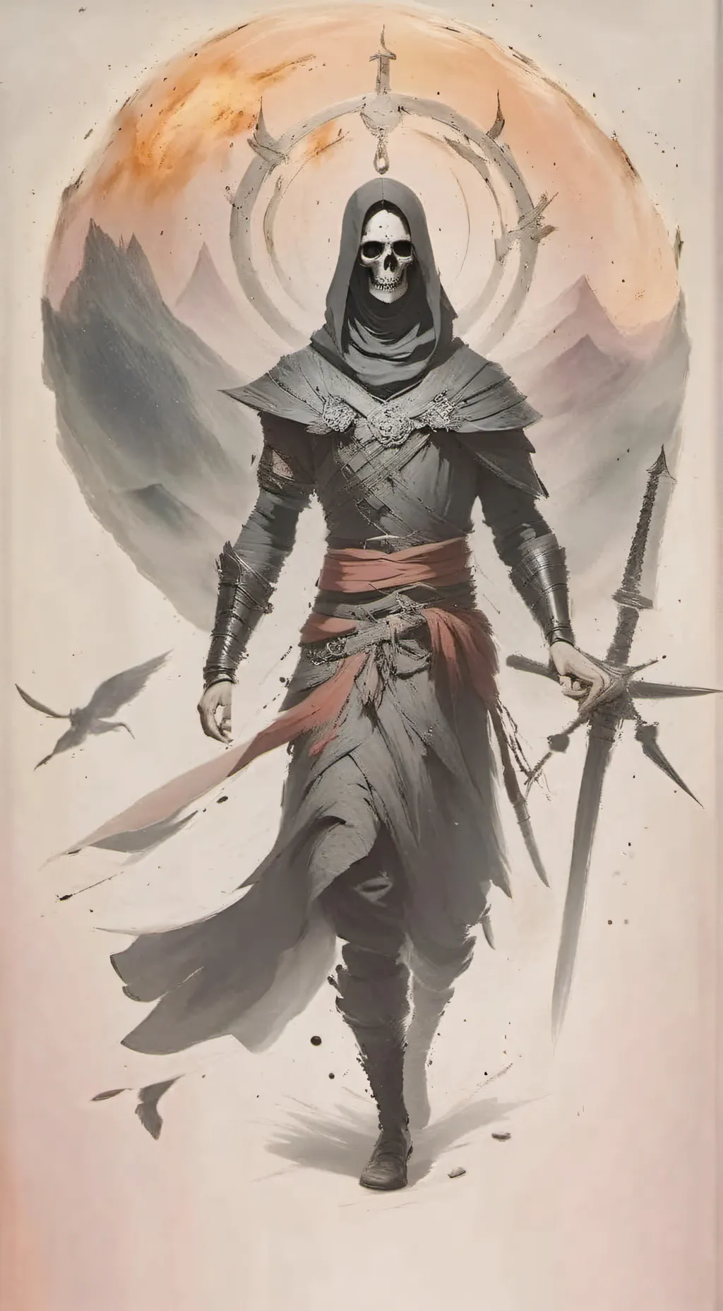 ai character: death 💀 background