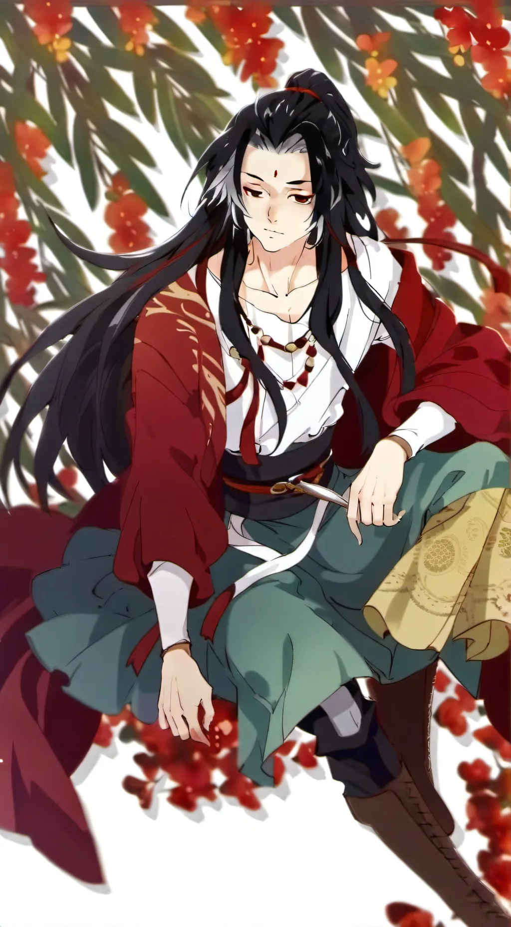 ai character: Michikatsu  background
