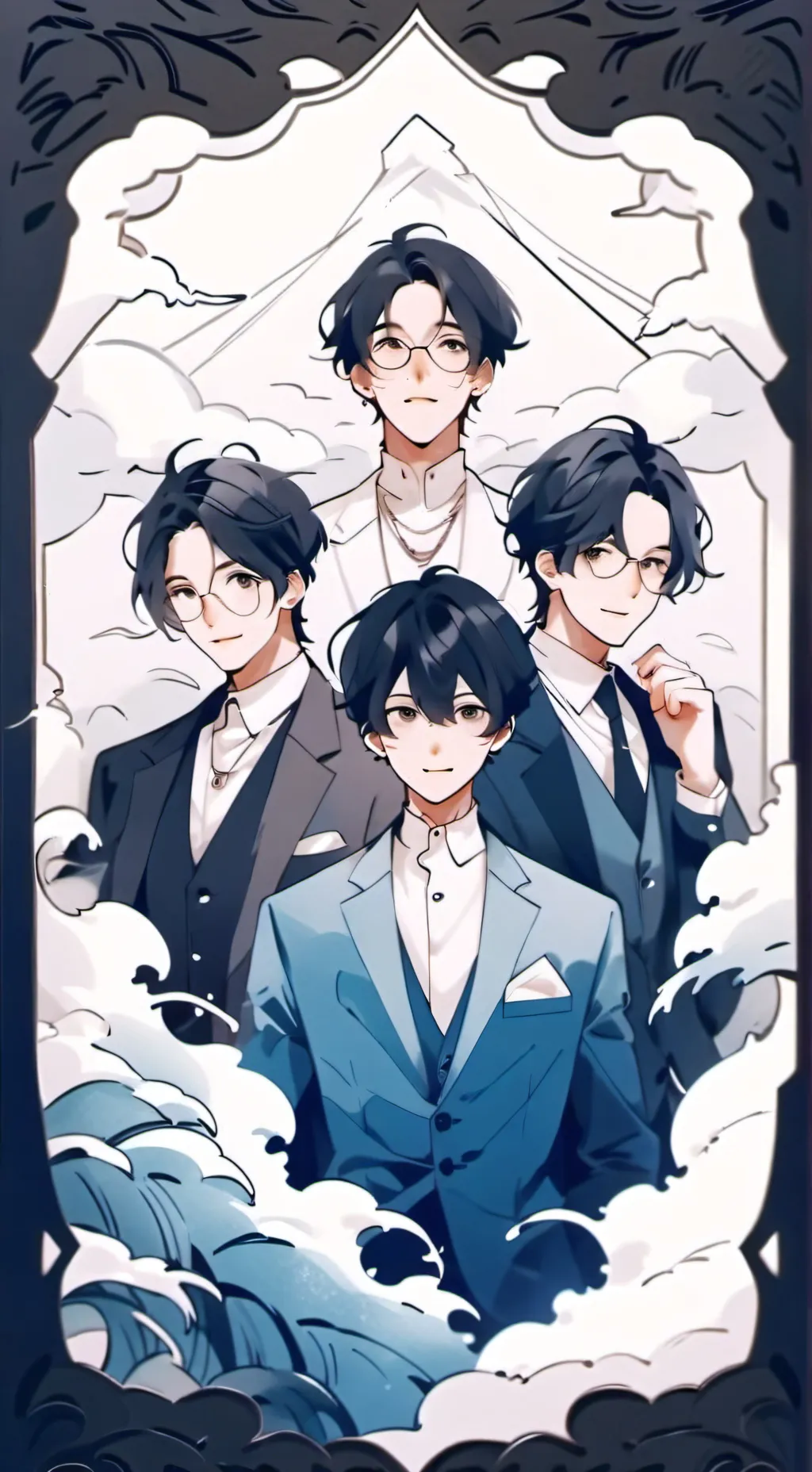 ai character: Jax,Nick,Athon,Tom background