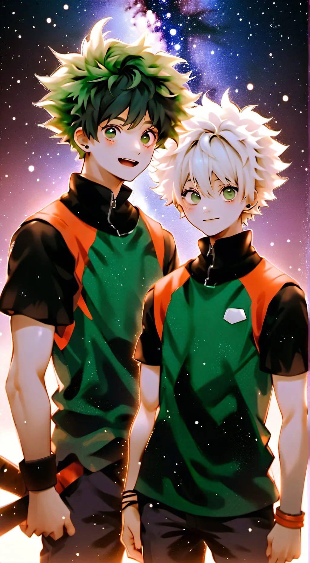 ai character: MHA cuddle background