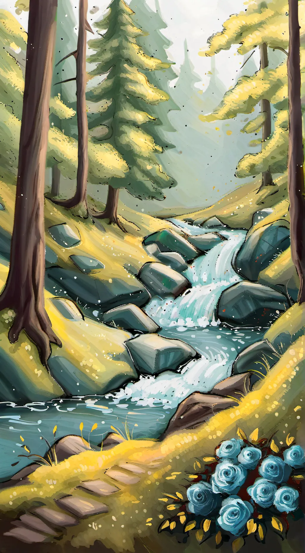 ai character: a place to rest background