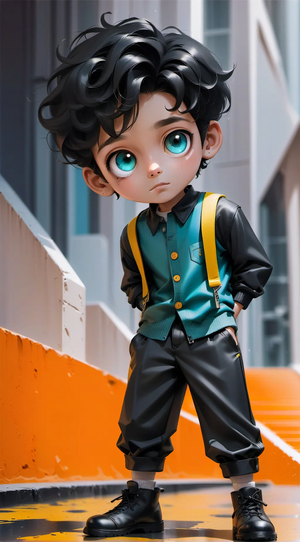 ai character: Léon background