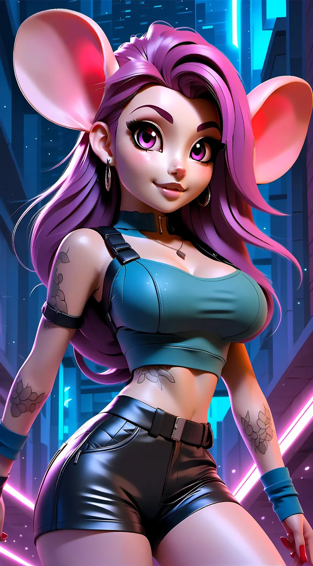 ai character: Mitzy Mouse background