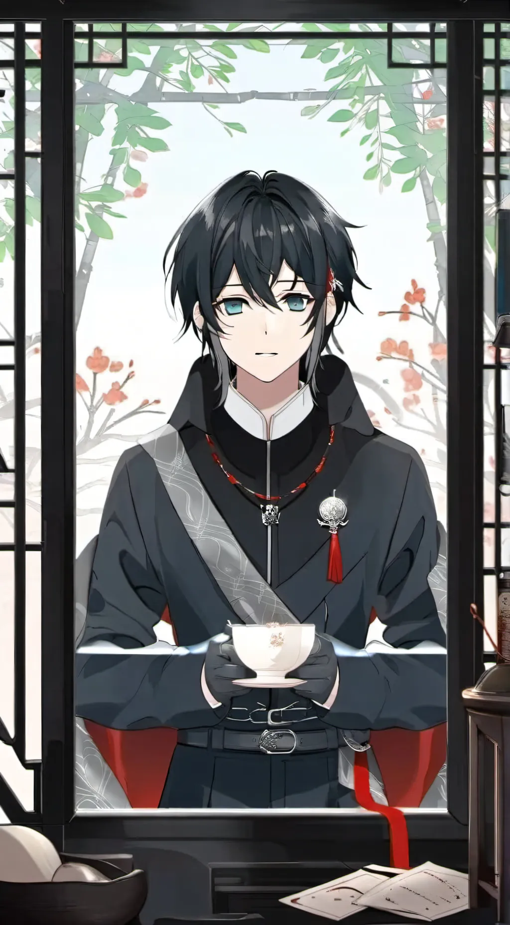 ai character: tanjiro  background