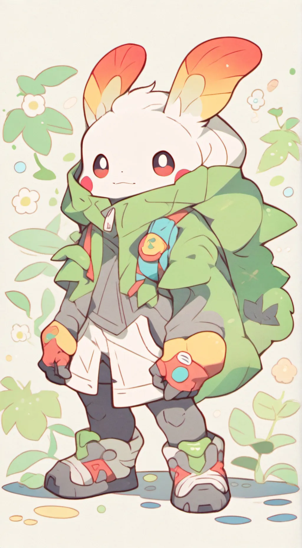 ai character: Doey the doughman  background