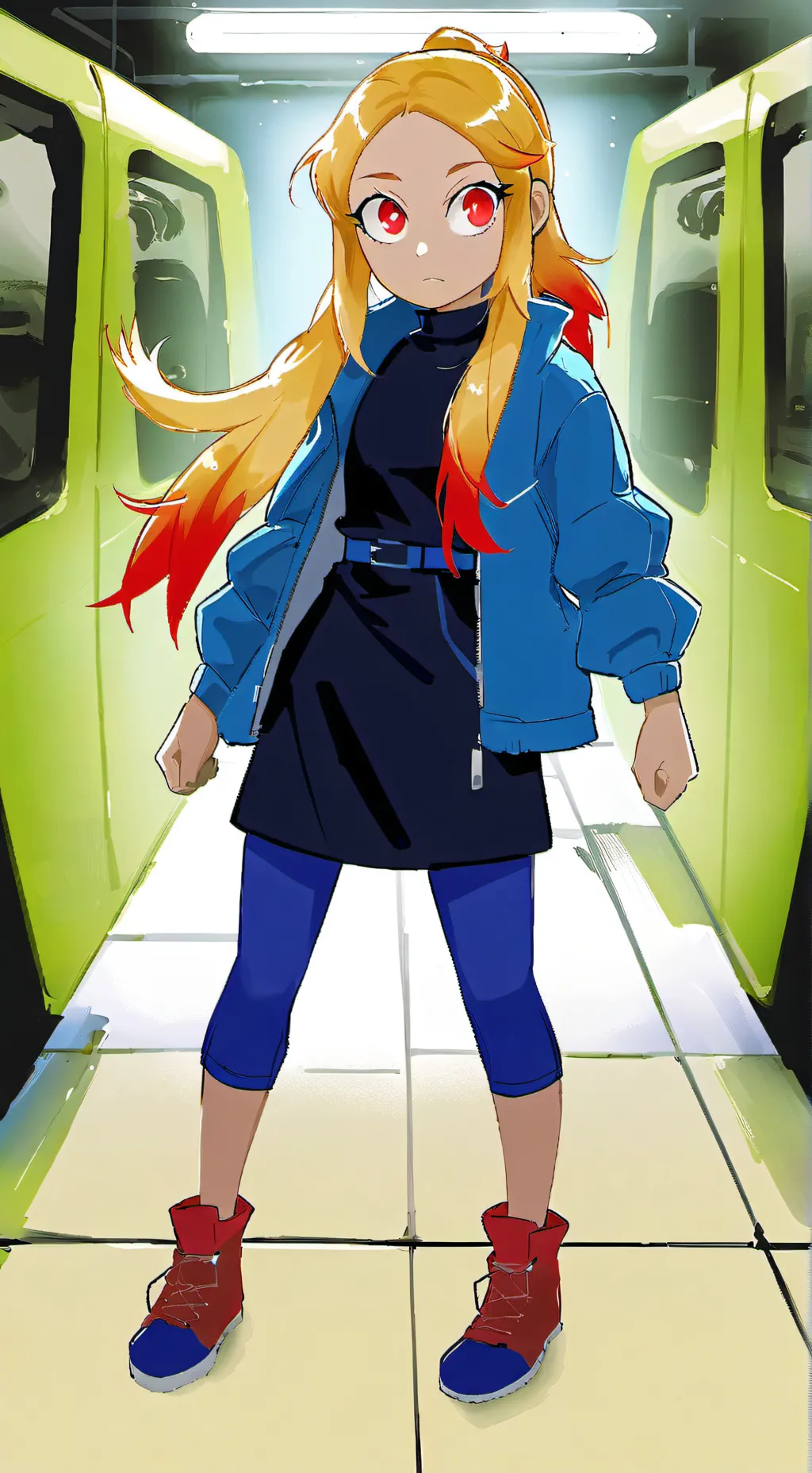 ai character: Maria Robotnik AU background